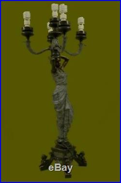 Hand Made 48Tall Lamp Fixture For Home Office Bronze Decoration Statue Deal UG