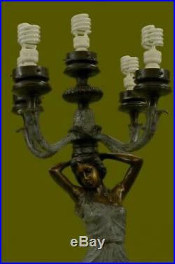 Hand Made 48Tall Lamp Fixture For Home Office Bronze Decoration Statue Deal UG