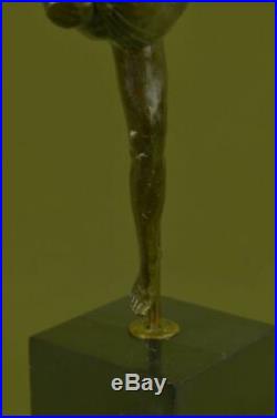 Hand Made Aldo Vitaleh Large Ballerina Statue Figurine Bronze Sculpture Decor