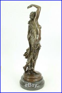 Hand Made Aldo Vitaleh Large Nude Woman Statue Figurine Bronze Sculpture Figure