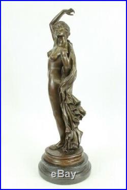 Hand Made Aldo Vitaleh Large Nude Woman Statue Figurine Bronze Sculpture Figure