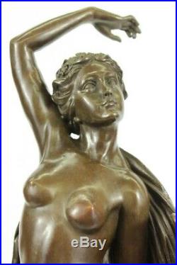 Hand Made Aldo Vitaleh Large Nude Woman Statue Figurine Bronze Sculpture Figure