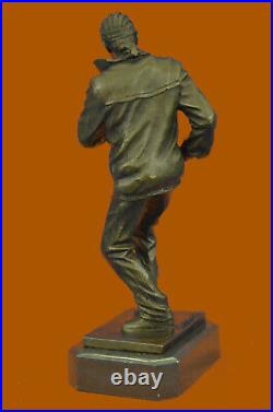 Hand Made American Black Saxophone Player Musician Bronze Sculpture Statue Sale