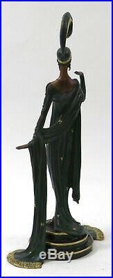Hand Made Art Deco/Nouveu Cabaret Dancer Handcrafted by Lost Wax Method Statue