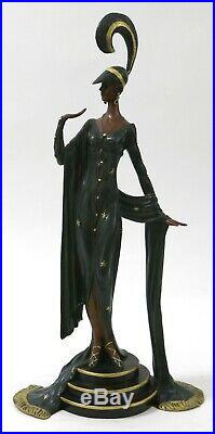 Hand Made Art Deco/Nouveu Cabaret Dancer Handcrafted by Lost Wax Method Statue
