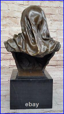 Hand Made Art Deco Statue Detailed Woman Bronze Collectible Gift