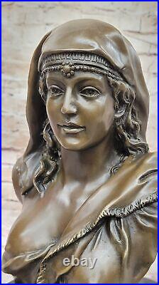 Hand Made Art Deco Statue Detailed Woman Bronze Collectible Gift Sale NR