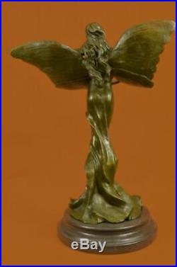 Hand Made Art Nouveau Woman Figural Bronze Wax Seal Sculpture Statue Figure Sale