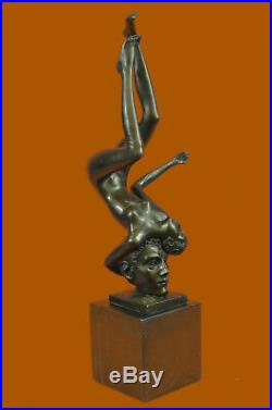 Hand Made BRONZE SCULPTURE STATUE Abstract Modern Nude Abstrac Female Nick UG