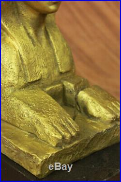 Hand Made Bronze Beautiful statue of an Egyptian Queen CLEOPATRA SPHINX Statue