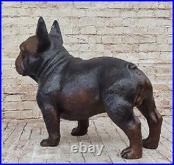 Hand Made Bronze Bulldog Statue by Moigniez Extra Large Home Decoration