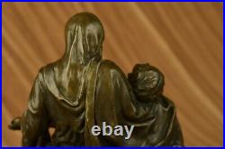 Hand Made Bronze Figurine Religious Michelangelo Pieta Jesus Mary Statue Figure