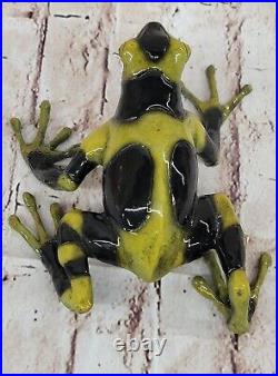 Hand Made Bronze Frogman Frog Statue Original Artwork Home Office Decor