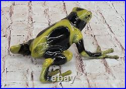 Hand Made Bronze Frogman Frog Statue Original Artwork Home Office Decor Sale