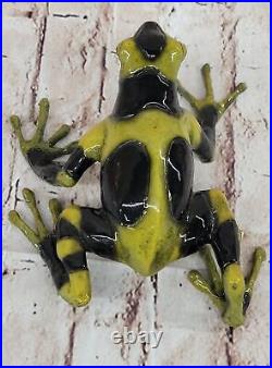 Hand Made Bronze Frogman Frog Statue Original Artwork Home Office Decor Sale