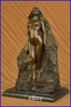 Hand Made Bronze Garden Statues Nude Woman Figure Sculpture Statue Figurine