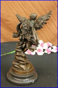 Hand Made Bronze Marble Statue Cupid Psyche Eros Aphrodite Venus Winged Angels