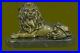 Hand_Made_Bronze_Metal_Statue_on_Stone_Base_Male_Lion_Jungle_King_SCULPTURE_01_ntne