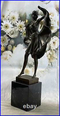 Hand Made Bronze Sculpture Bergman Austrian Orientalist Naughty Statue Figurine