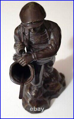 Hand Made Bronze Sculpture Golf Man By Maitland-Smith