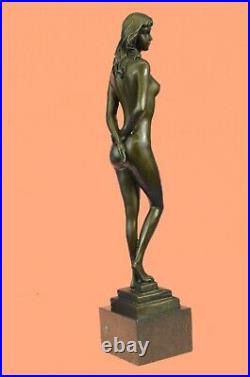Hand Made Bronze Sculpture Naked Stripper Nude Girl Statue Figurine Figure Deal