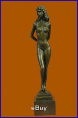 Hand Made Bronze Sculpture Naked Stripper Nude Girl Statue Figurine Gift Sale