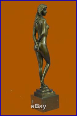 Hand Made Bronze Sculpture Naked Stripper Nude Girl Statue Figurine Gift Sale