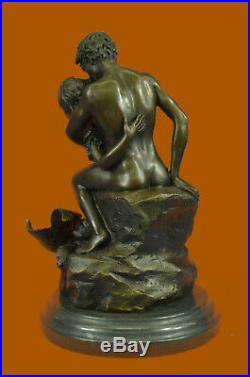Hand Made Bronze Sculpture Original Aldo Nude Mermaid Mee Statue Figurine Gift