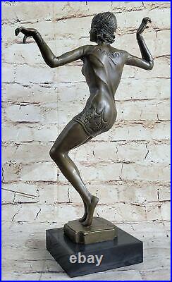 Hand Made Bronze Statue Abstract Home Art Deco Nouveau Figure Sculpture