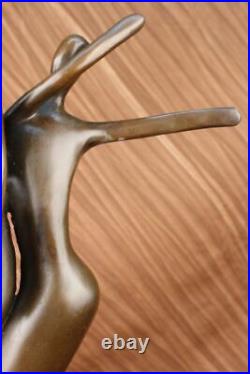 Hand Made Bronze Statue By Milo Marble Base Figure Art Home Abstarct Decorative