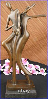 Hand Made Bronze Statue By Milo Marble Base Figure Art Home Deco Abstarct Singed
