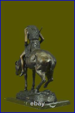 Hand Made Bronze Statue End Of Trail American Indian Horse Western 21 Figure