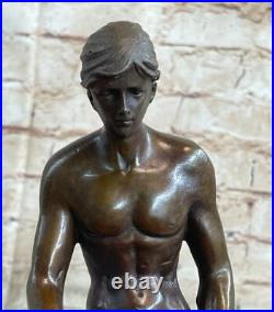 Hand Made Bronze Statue ++ Nude Male ++ Gay Interest ++ VERY RARE GIFT SCULPTURE