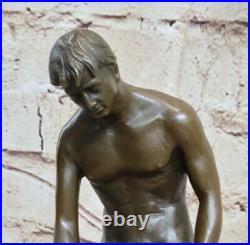 Hand Made Bronze Statue ++ Nude Male ++ Gay Interest ++ VERY RARE ++SCULPTURE