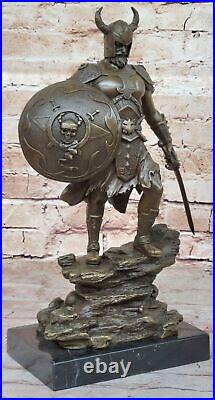 Hand Made Collectible Collector Edition Viking Warrior Bronze Sculpture Sale