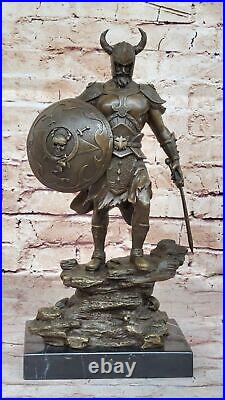 Hand Made Collectible Collector Edition Viking Warrior Bronze Sculpture Sale