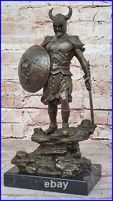 Hand Made Collectible Collector Edition Viking Warrior Bronze Sculpture Sale