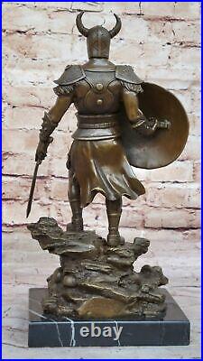 Hand Made Collectible Collector Edition Viking Warrior Bronze Sculpture Sale