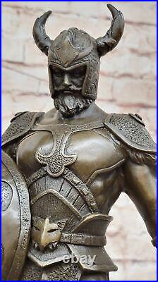 Hand Made Collectible Collector Edition Viking Warrior Bronze Sculpture Sale