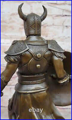 Hand Made Collectible Collector Edition Viking Warrior Bronze Sculpture Sale