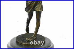 Hand Made Collector Edition Woman Girl Golfer Golf Trophy Bronze Sculpture Statu