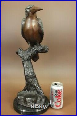 Hand Made Collector Numbered Edition Hummingbird Bird Bronze Sculpture Statue