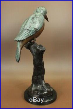 Hand Made Collector Numbered Edition Hummingbird Bird Bronze Sculpture Statue