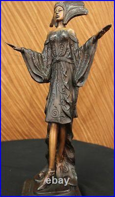 Hand Made Dancer Model Actress Bronze Hot Cast Statue Sculpture Figurine Gift
