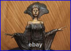 Hand Made Dancer Model Actress Bronze Hot Cast Statue Sculpture Figurine Gift