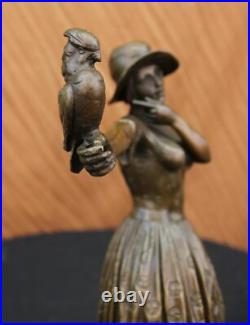 Hand Made Dancer Signed Chiparus 100% Pure Hotcast Bronze Statue Figurine Figure