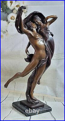 Hand Made Decor Marble Bronze Sculpture Angel Psyche and Eros Statue Figure