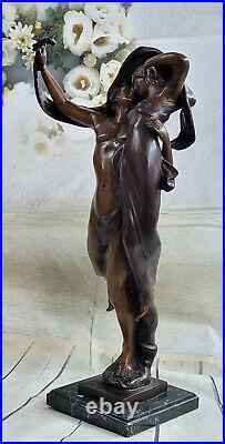 Hand Made Decor Marble Bronze Sculpture Angel Psyche and Eros Statue Figure