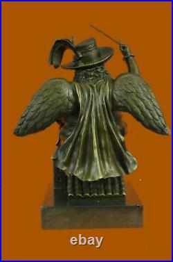 Hand Made Detailed Angel Warrior Genuine Bronze Sculpture by Fernando Botero ART
