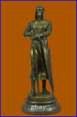 Hand Made Detailed Bronze Masterpiece Roman Warrior Soldier Sculpture Statue Art
